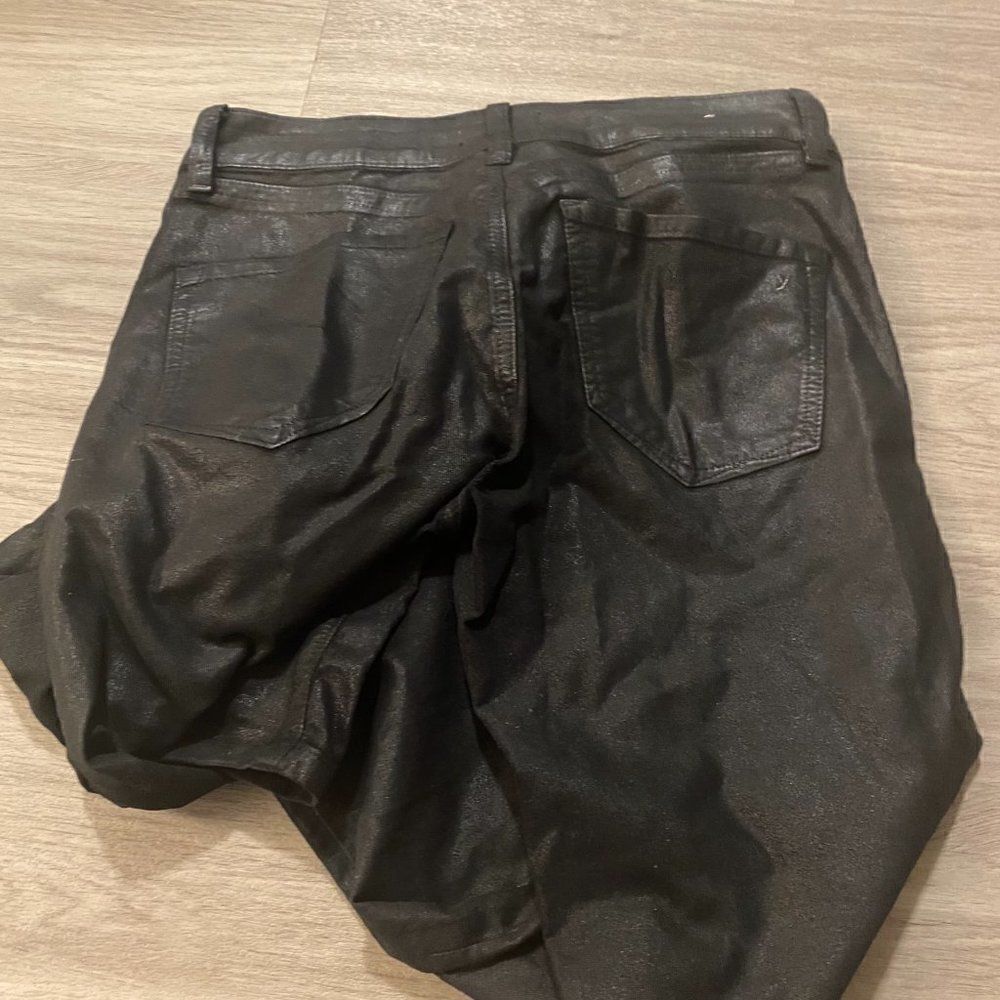 Yummie By Heather Thomson Womens Black Velveteen Mid Rise Skinny Jeans Size 28 - Picture 3 of 10